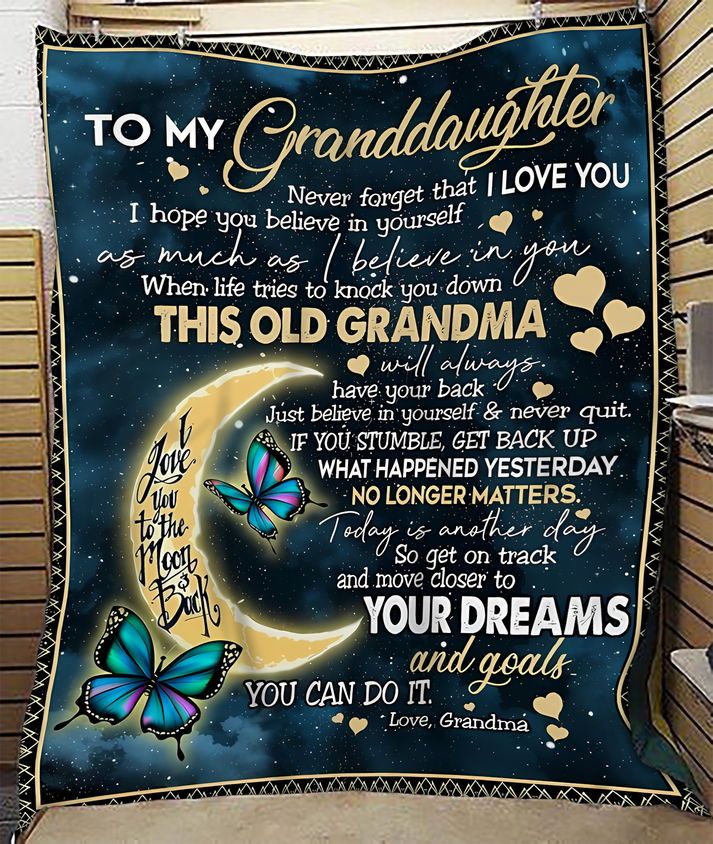 BLANKET FOR GRANDDAUGHTER FROM GRANDMA FULL (SKUB-BLK-GMD2)