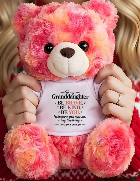 TO MY GRANDDAUGHTER - TEDDY BEAR, A BIG HUG FROM GRANDPA - EBIL00