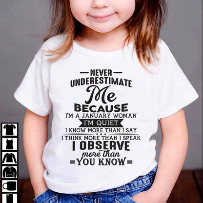 Never Underestimate Me - T-Shirt For Woman - DONN01 (SKU10-23-01)