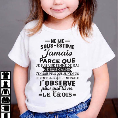 NE ME SOUS-ESTIME JAMAIS – T-SHIRT POUR FEMME – DONN05 (SKU26T-01157-05)