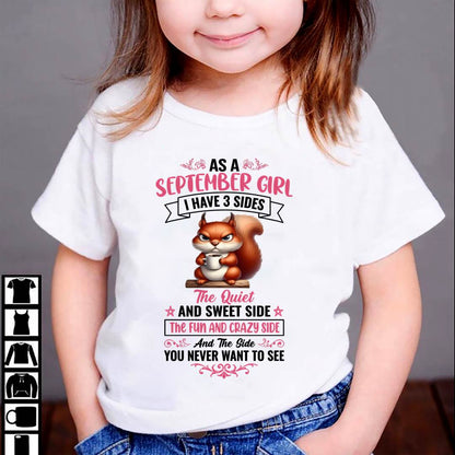 September - I Have 3 Sides – T Shirt For Woman – DONN09 (SKU2604-233-09)