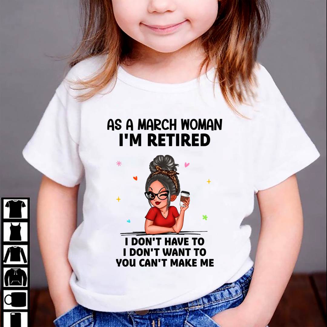 I'M RETIRED – T-SHIRT FOR WOMAN – DONN03 (SKU2606-376-03)