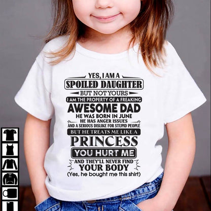June – Yes, I Am A Spoiled Daughter – Gift For Daughter From Dad – DOAN06 (SKU12-267-06)