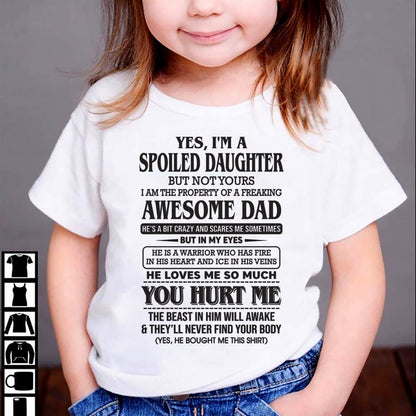 I Am The Property Of A Freaking Awesome Dad – Gift For Son And Daughter From Dad – DONN00 (SKU11-28-00)