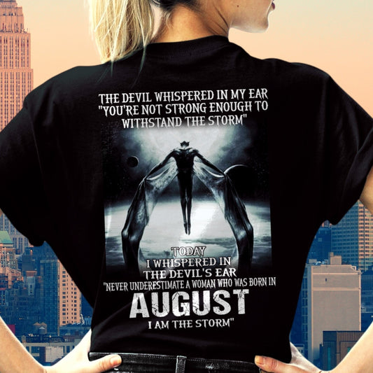 August - The Devil Whispered In My Ear - T-Shirt For Woman - DONN08 (SKU-CHAUU-08)