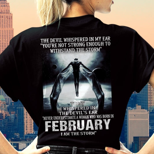 February - The Devil Whispered In My Ear - T-Shirt For Woman - DONN02 (SKU-CHAUU-02)