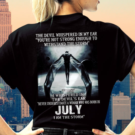 July - The Devil Whispered In My Ear - T-Shirt For Woman - DONN07 (SKU-CHAUU-07)