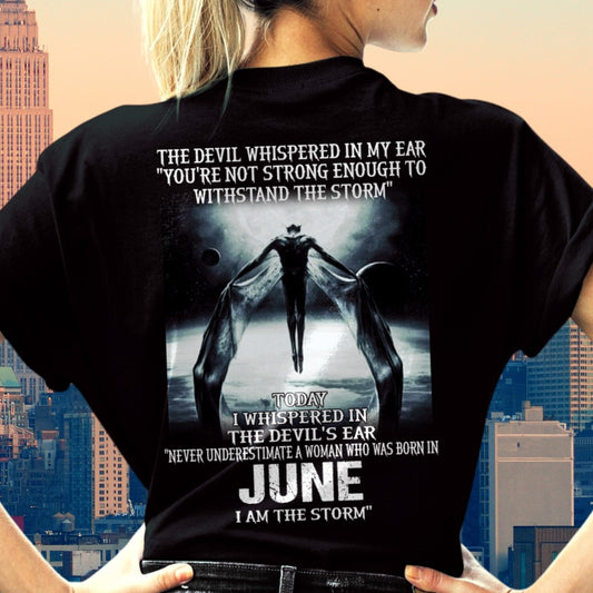 June - The Devil Whispered In My Ear - T-Shirt For Woman - DONN06 (SKU-CHAUU-06)