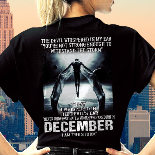 December - The Devil Whispered In My Ear - T-Shirt For Woman - DONN12 (SKU-CHAUU-12)