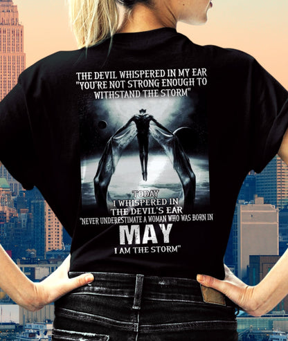 May - The Devil Whispered In My Ear - T-Shirt For Woman - DONN05 (SKU-CHAUU-05)