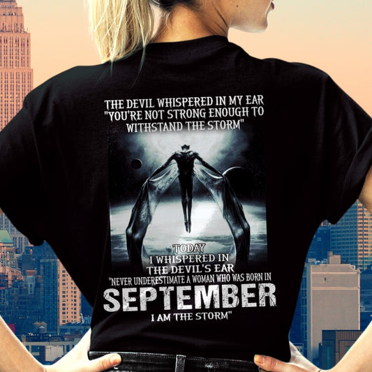 September - The Devil Whispered In My Ear - T-Shirt For Woman - DONN09 (SKU-CHAUU-09)