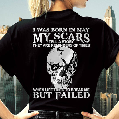 My Scars Tell A Story – T-Shirt For Woman – DOAN05 (SKU10-27-05)