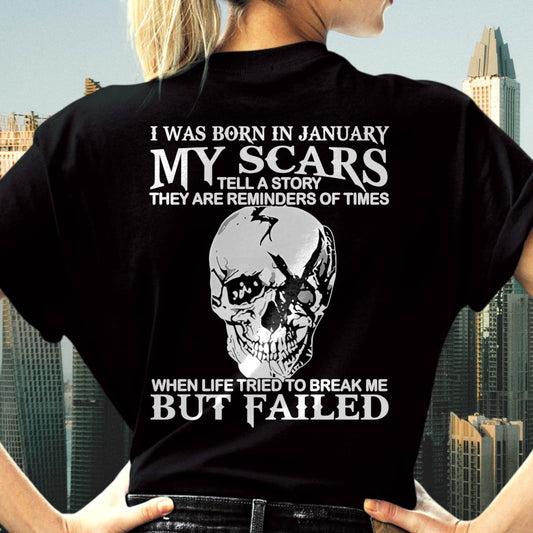 My Scars Tell A Story – T-Shirt For Woman – DONN01 (SKU10-27-01)