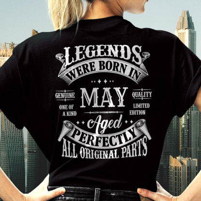 Legends Were Born In May - T Shirt For Woman - DONN05 (SKU08-37-05)