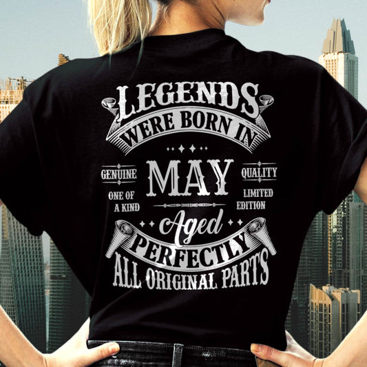 Legends Were Born In May - T Shirt For Woman - DONN05 (SKU08-37-05)