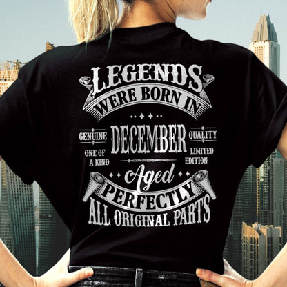Legends Were Born In December - T Shirt For Woman - DONN12 (SKU08-37-12)