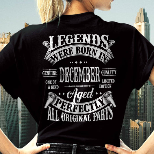 Legends Were Born In December - T Shirt For Woman - DONN12 (SKU08-37-12)