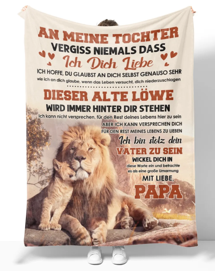 Besonderes Geschenk für deine Tochter – Decke von Papa