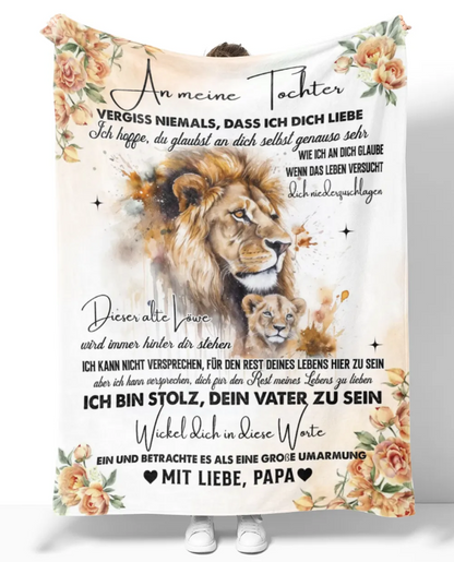 Besonderes Geschenk für deine Tochter – Decke von Papa