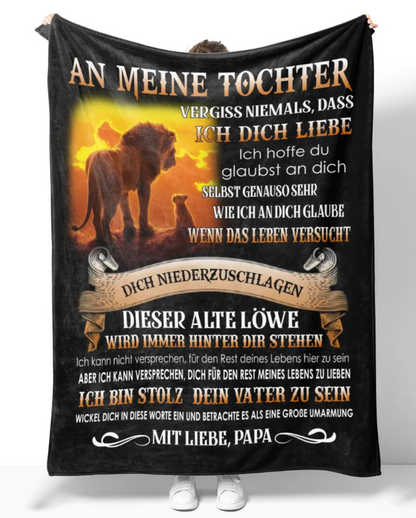 Besonderes Geschenk für deinen Tochter – Decke von Papa
