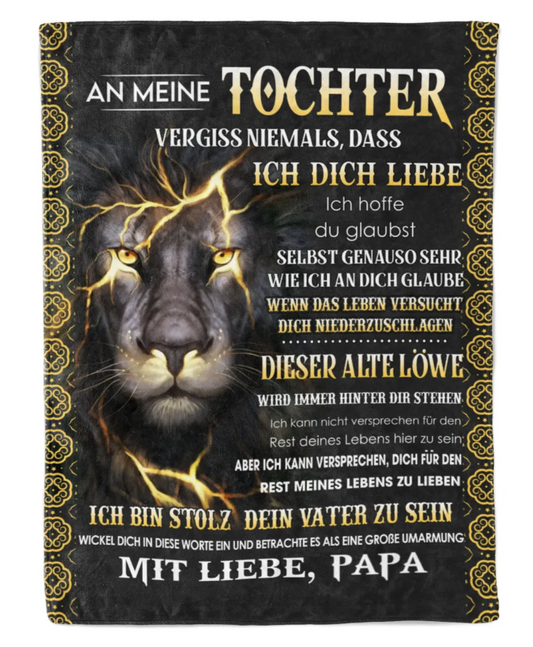 Besonderes Geschenk für deinen Tochter – Decke von Papa