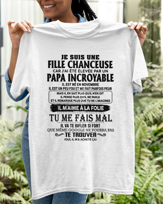 Cadeau d’anniversaire de papa pour sa fille  |   T-shirt - EBIL00 / fr00