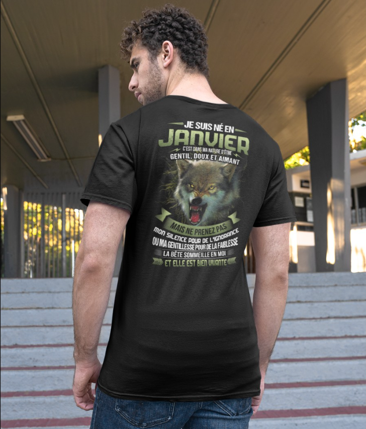 JE SUIS NÉ EN JANVIER  C’EST DANS MA NATURE D’ÊTRE GENTIL, DOUX ET AIMANT FR01 EBIL01