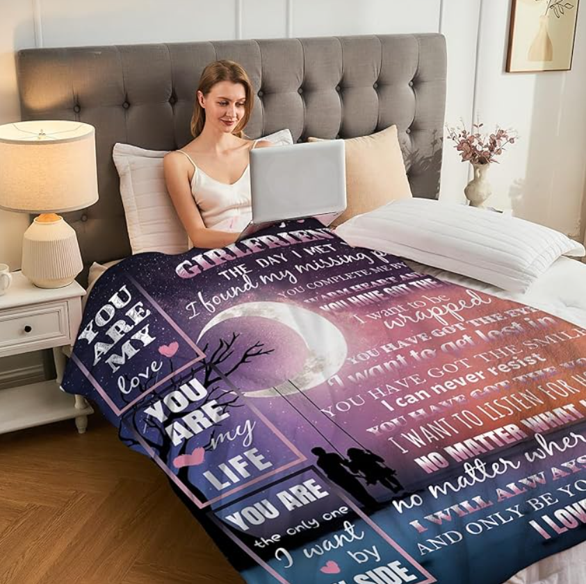 Special Gift For Your Girlfriend Blanket - From Boyfriend FULL