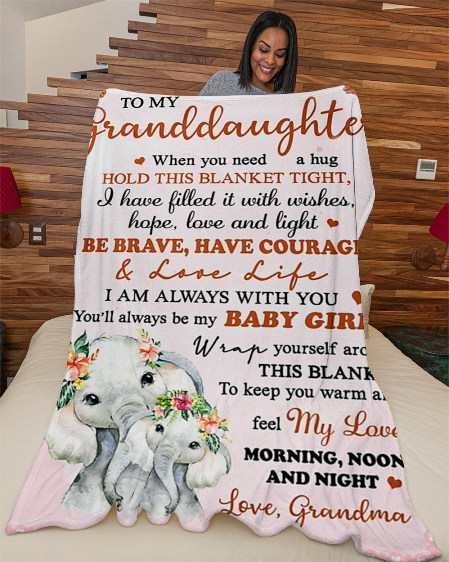 Special Gift For Your Granddaughter Blanket - From Grandma (SKU2603-267)