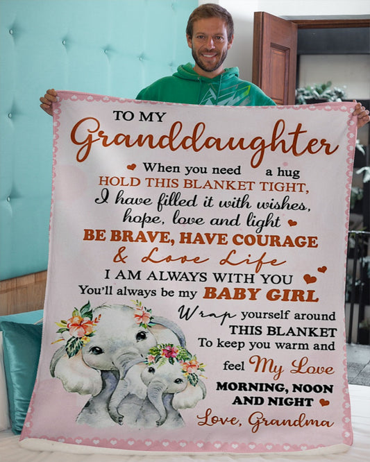 Special Gift For Your Granddaughter Blanket - From Grandma (SKU2603-267)