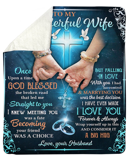 Special Gift For Your Wife Blanket - From Husband (SKUB07-168)