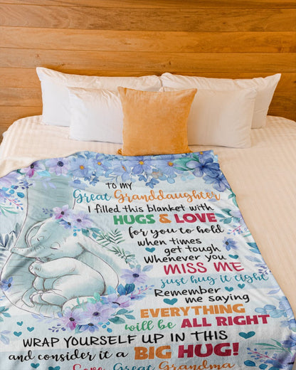 Special Gift For Your Granddaughter Blanket - From Grandma (SKUB06-70)