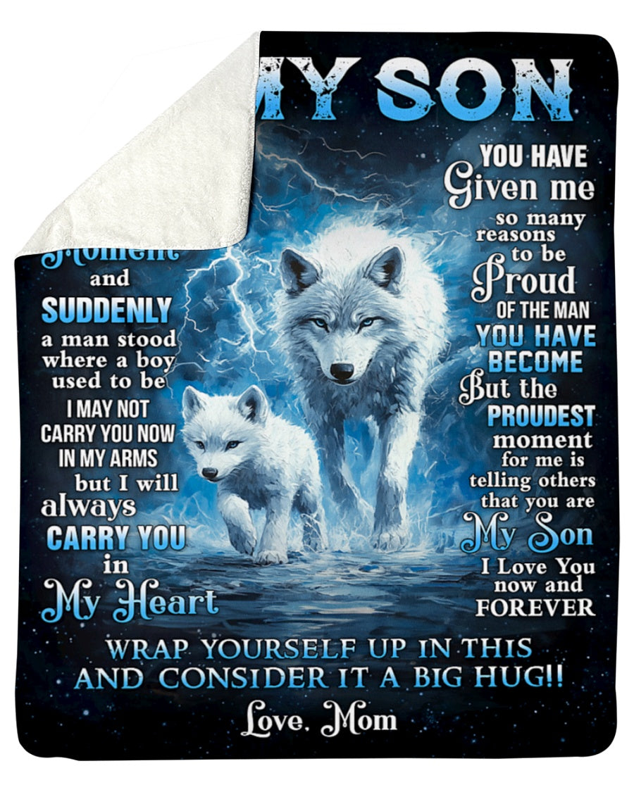 Special Gift For Your Son Blanket - From Mom