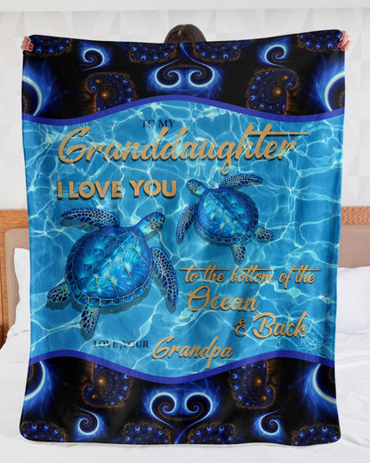 Special Gift For Your Granddaughter Blanket - From Grandpa