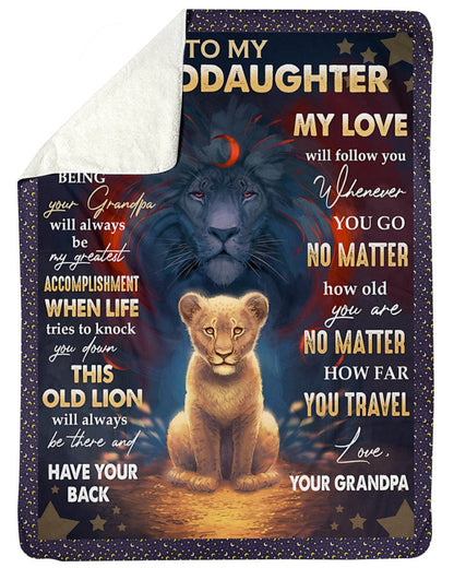 Special Gift For Your Granddaughter Blanket - From Grandpa
