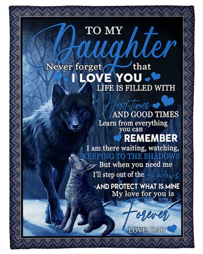 Special blanket for Daughter - From Dad blanket (SKUB11-127)