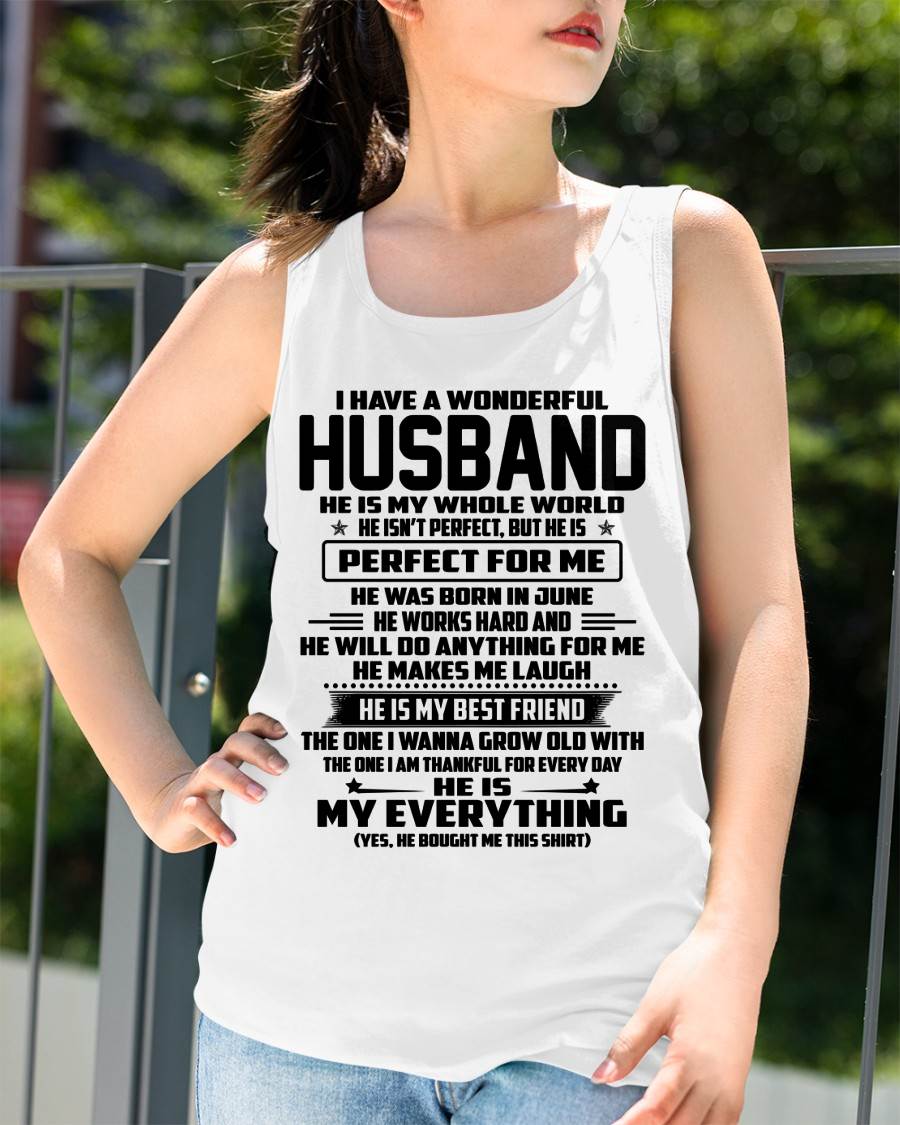 June – I Have A Wonderful Husband – Gift For Wife From Husband – DOAN06 (SKU12-314-06)