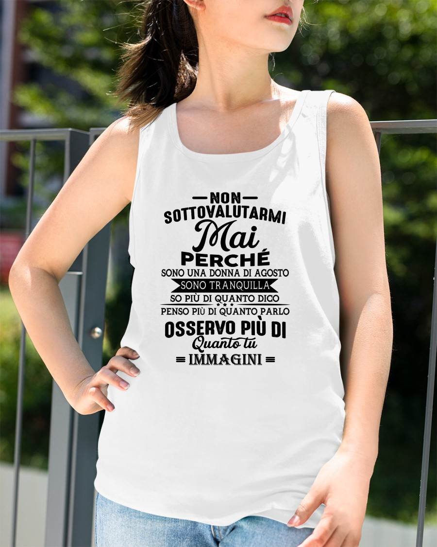 NON SOTTOVALUTARMI MAI – T-SHIRT DA DONNA – DONN08 (SKU2605-357-08)