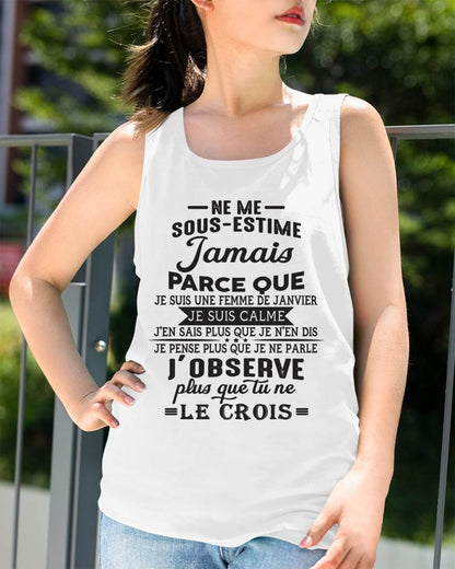 NE ME SOUS-ESTIME JAMAIS – T-SHIRT POUR FEMME – DONN01 (SKU26T-01157-01)
