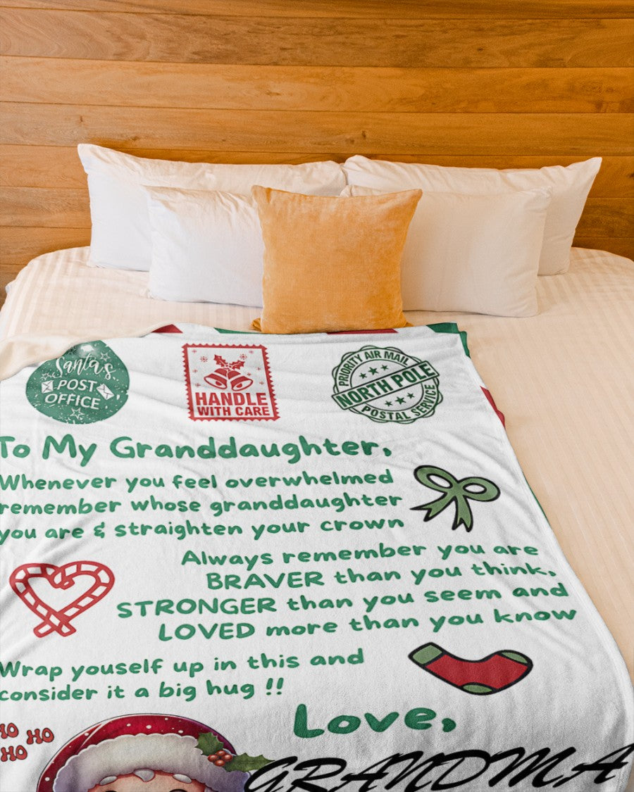 BLANKET FOR GRANDDAUGHTER – COMFORT & WARMTH GIFT Sherpa Fleece Blanket NTTD00 (SKUB-CHRISTMAS3)