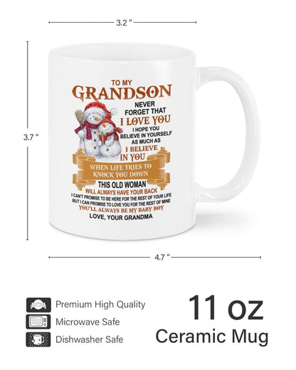 TO GRANDSON MUG 01 - GIFT FROM GRANDMA - EBIL00