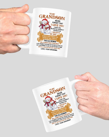 TO GRANDSON MUG 01 - GIFT FROM GRANDMA - EBIL00