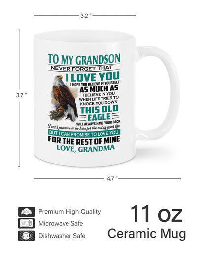 TO GRANDSON MUG 02 - GIFT FROM GRANDMA - EBIL00