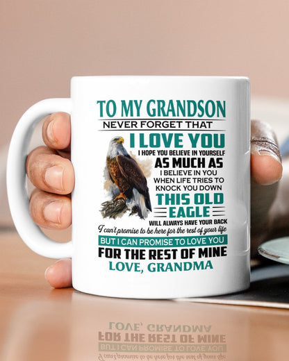 TO GRANDSON MUG 02 - GIFT FROM GRANDMA - EBIL00