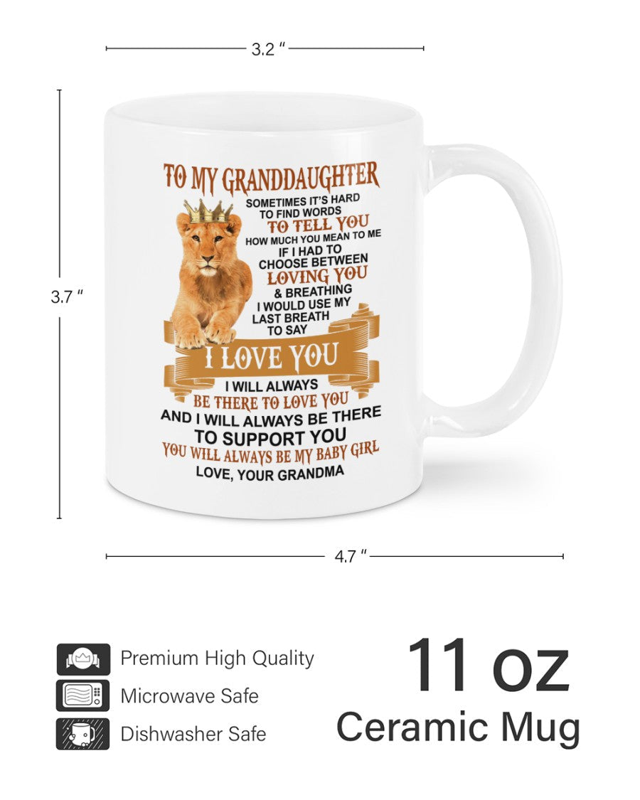 TO GRANDDAUGHTER MUG 01 - GIFT FROM GRANDMA - EBIL00