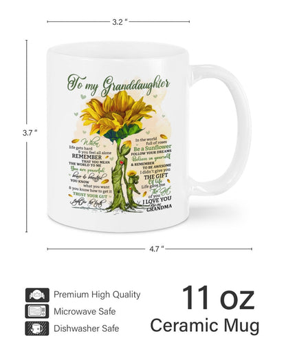 TO GRANDDAUGHTER MUG 02 - GIFT FROM GRANDMA - EBIL00