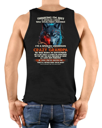 SEPTEMBER - SPOILED GRANDSON - GIFT FROM GRANDPA - EBIL09 (SKU26T-01-43-09)