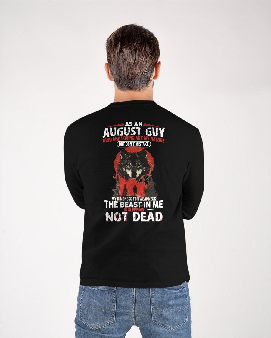 AUGUST - KIND AND LOVING ARE MY NATURE - BIRTHDAY T-SHIRT FOR MEN - EBIL08 (SKU26T-01-17-08)