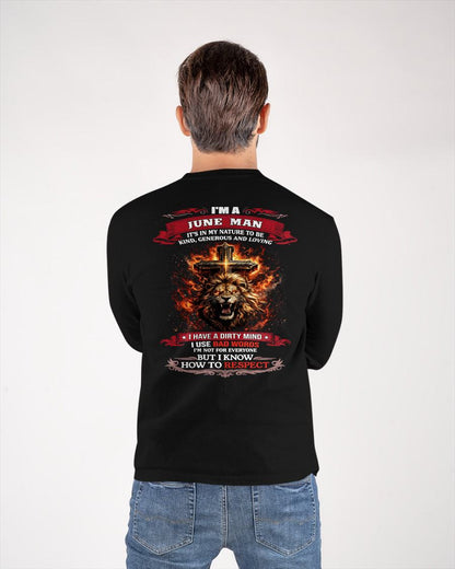 JUNE - KIND AND LOVING ARE MY NATURE - PREMIUM DTG PRINT BIRTHDAY T-SHIRT FOR MEN - EBIL06 (SKU26T-01-31-06)