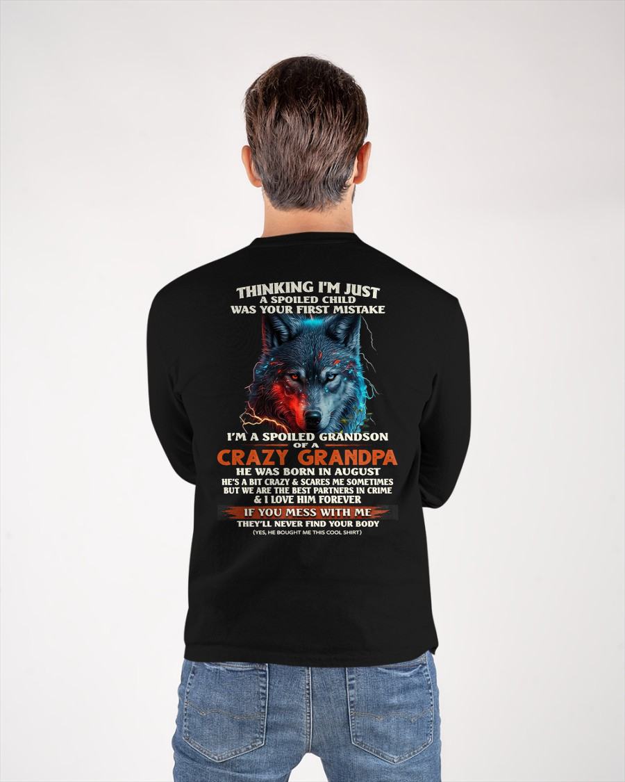 AUGUST - SPOILED GRANDSON - GIFT FROM GRANDPA - EBIL08 (SKU26T-01-43-08)